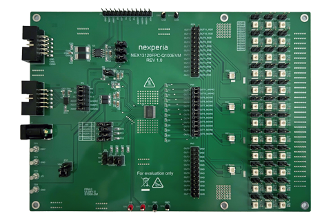 NEX13120PC-Q100 12-channel automotive linear LED driver evaluation board